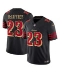San Francisco 49ers Christian McCaffrey 2025 Rivalries Stitched Game Jersey