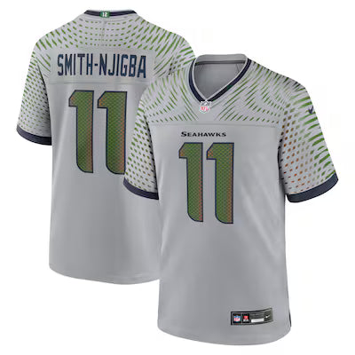 Seattle Seahawks Jaxon Smith-Njigba 2025 Rivalries Stitched Game Jersey