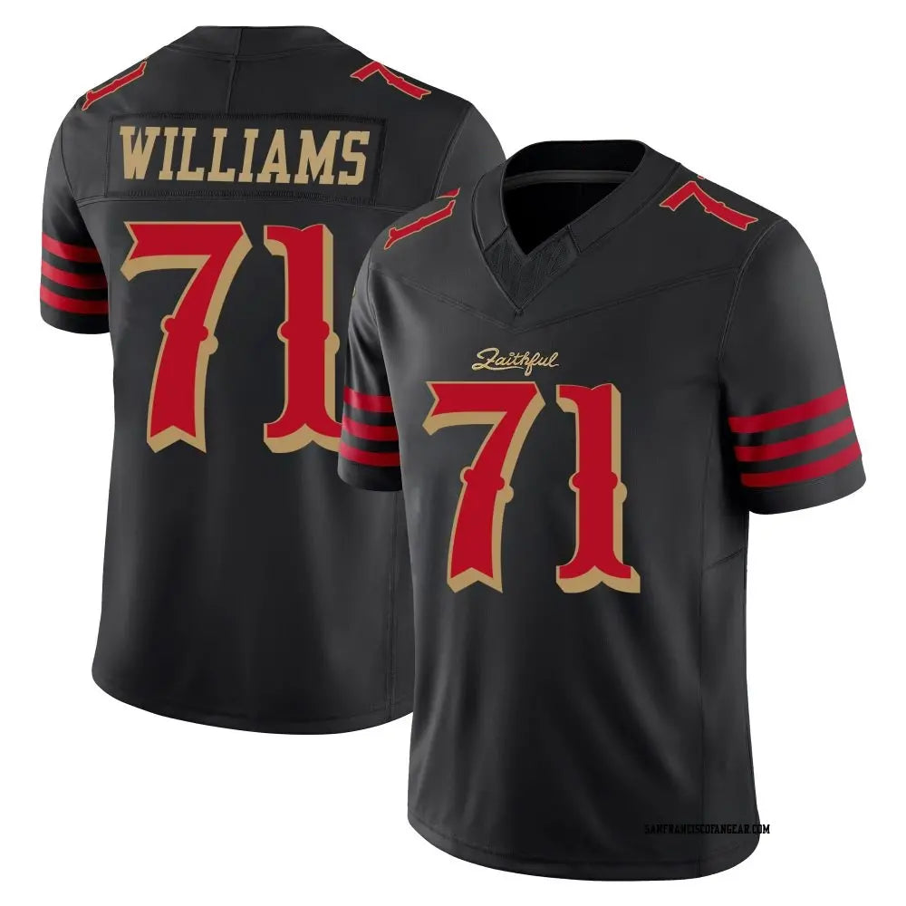 San Francisco 49ers Trent Williams 2025 Rivalries Stitched Game Jersey