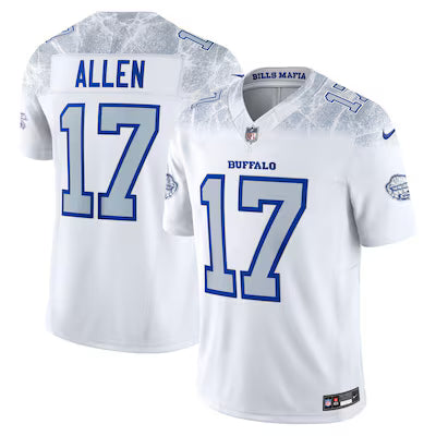 Buffalo Bills Josh Allen 2025 Rivalries Stitched Game Jersey