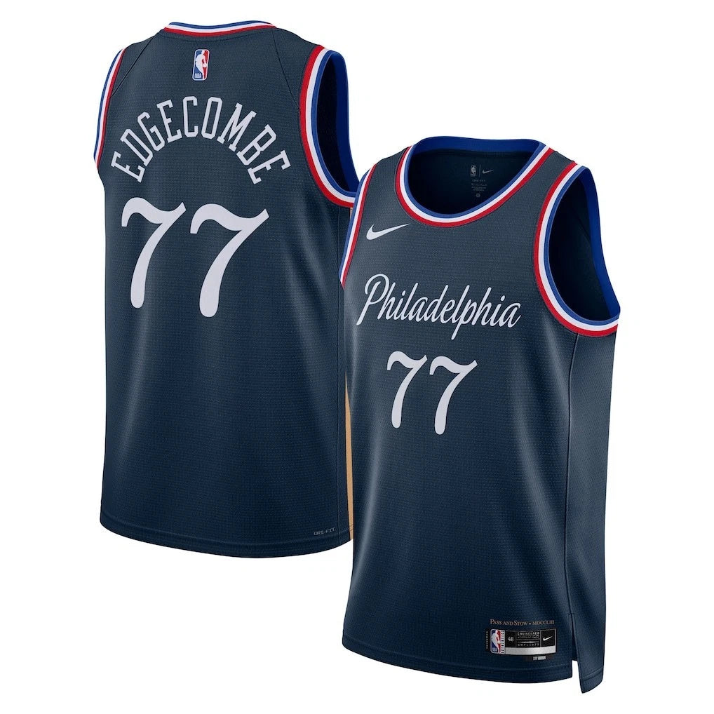 Philadelphia 76ers V.J. Edgecombe Stitched Game Jersey