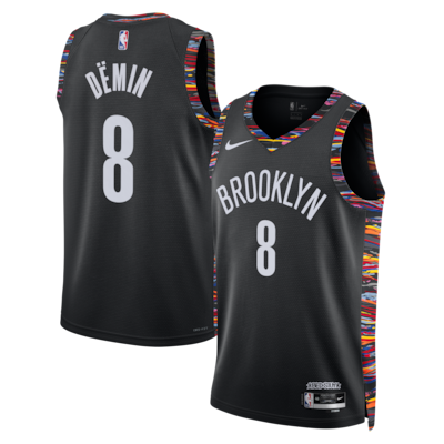 Brooklyn Nets Egor Dёmin 25/26 City Edition Stitched Game Jersey