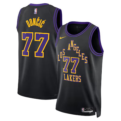 Los Angeles Lakers Luka Dončić Stitched Game Jersey