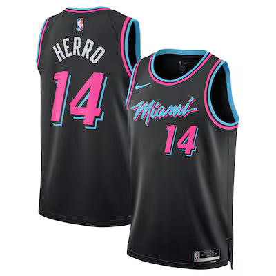 Miami Heat Tyler Herro Stitched Game Jersey