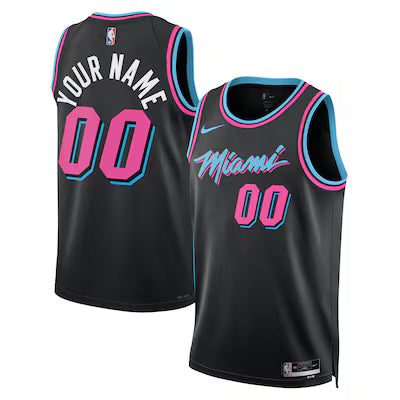 Miami Heat Custom Stitched Game Jersey