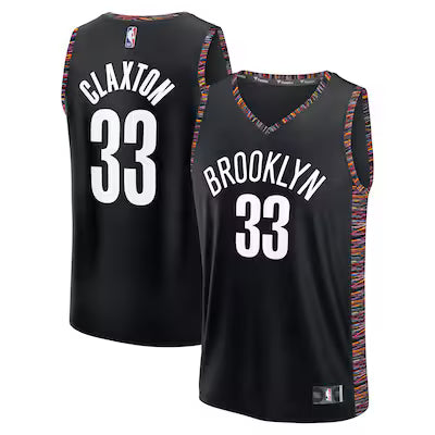Brooklyn Nets Nic Claxton 25/26 City Editon Stitched Game Jersey