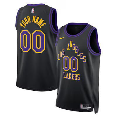 Los Angeles Lakers Custom Stitched Game Jersey