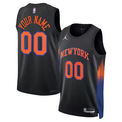 New York Knicks Custom Stitched Game Jersey