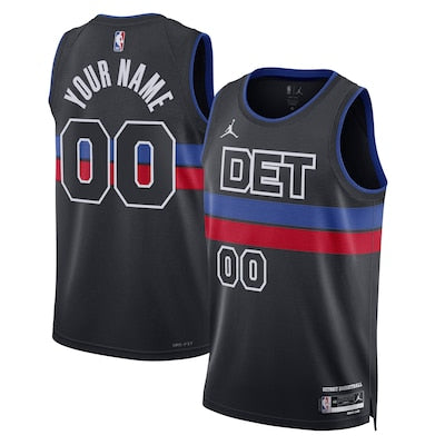 Detroit Pistons Custom Stitched Game Jersey
