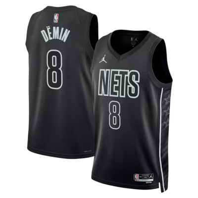 Brooklyn Nets Egor Dёmin 25/26 City Edition Stitched Game Jersey