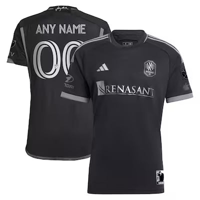 Nashville SC Custom Black 2025 Club Kit Jersey
