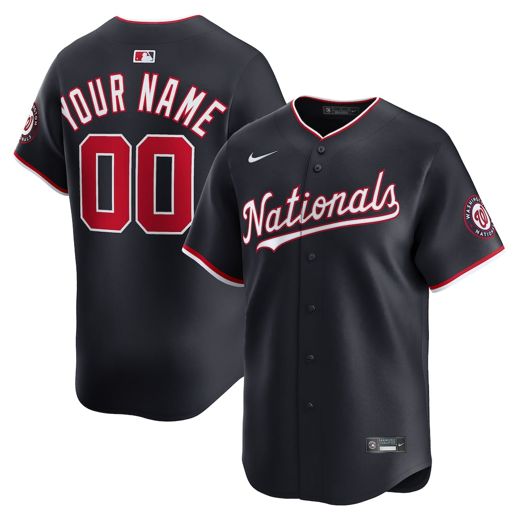 Washington Nationals Jays Custom White Stitched Game Jersey