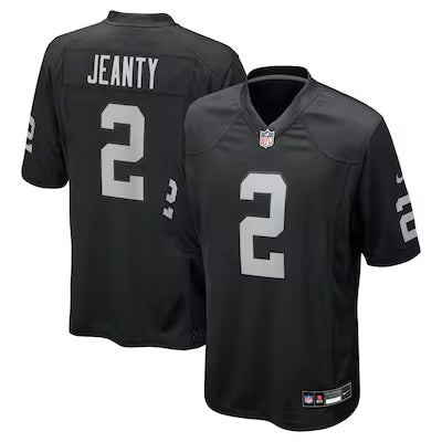 Las Vegas Raiders Ashton Jeanty Stitched Game Jersey