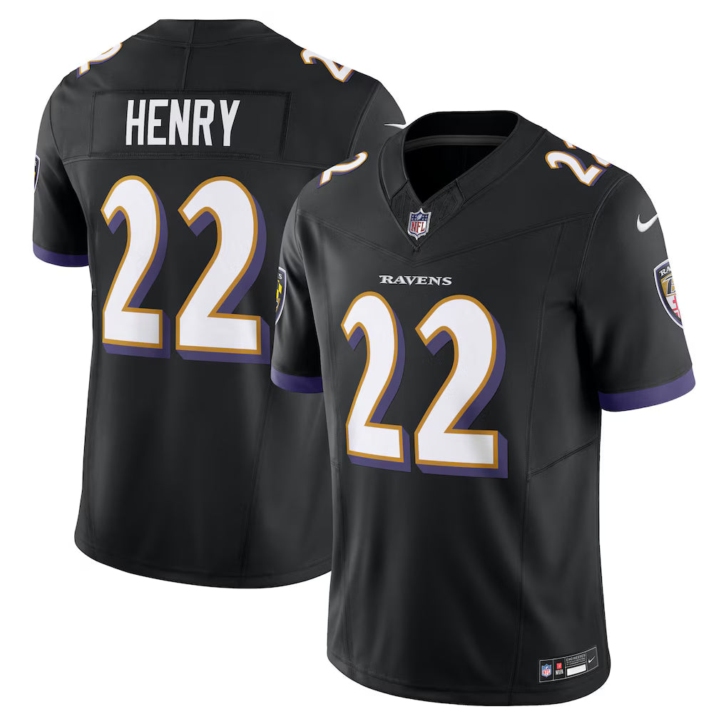Baltimore Ravens Derrick Henry Stitched Game Jersey