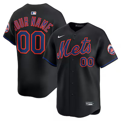 New York Mets Custom White Stitched Game Jersey