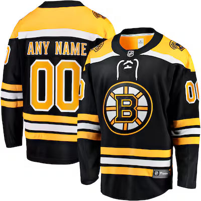 Boston Bruins Custom Stitched Game Jersey