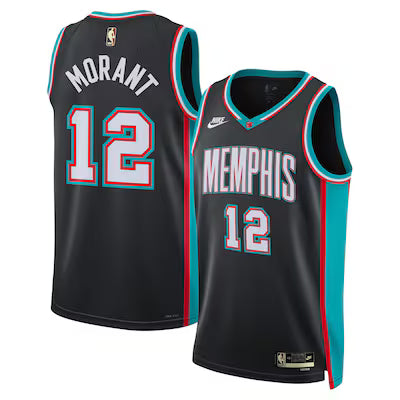 Memphis Grizzlies Ja Morant Stitched Game Jersey
