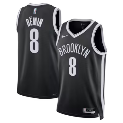 Brooklyn Nets Egor Dёmin 25/26 City Edition Stitched Game Jersey