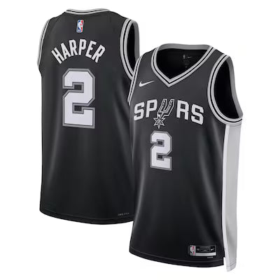 San Antonio Spurs Dylan Harper Stitched Game Jersey