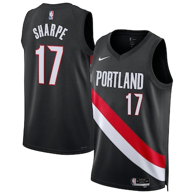 Portland Trail Blazers Shaedon Sharpe Stitched Game Jersey