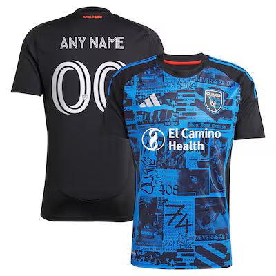 San Jose Earthquakes Custom 2025 Club Kit Jersey