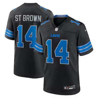 Detroit Lions Amon-Ra St. Brown Stitched Game Jersey