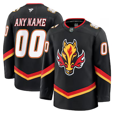 Calgary Flames Custom Stitched Game Jersey