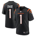 Cincinnati Bengals Lamar Chase Stitched Game Jersey