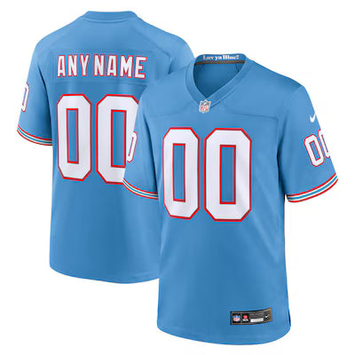 Tennessee Titans Custom Stitched Game Jersey