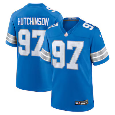 Detroit Lions Aidan Hutchinson Stitched Game Jersey