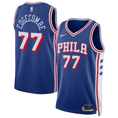 Philadelphia 76ers V.J. Edgecombe Stitched Game Jersey