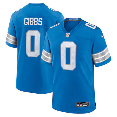 Detroit Lions Jahmyr Gibbs Stitched Game Jersey