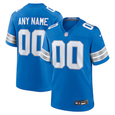 Detroit Lions Custom Stitched Game Jersey