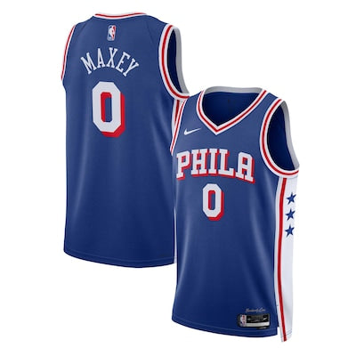 Philadelphia 76ers Tyrese Maxey Stitched Game Jerse