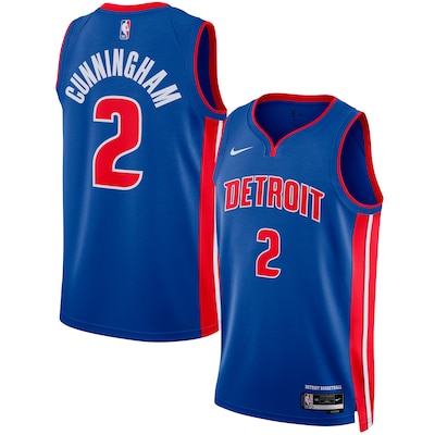Detroit Pistons Cade Cunningham Stitched Game Jersey