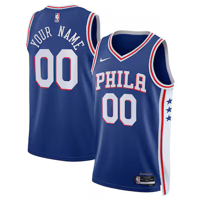 Philadelphia 76ers Custom Stitched Game Jersey