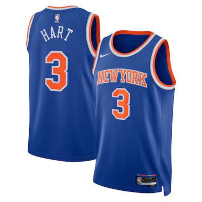 New York Knicks Josh Hart Stitched Game Jersey