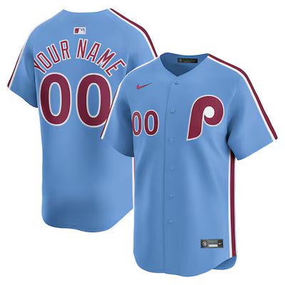 Philadelphia Phillies Custom White Stitched Game Jersey