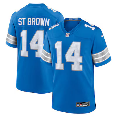Detroit Lions Amon-Ra St. Brown Stitched Game Jersey
