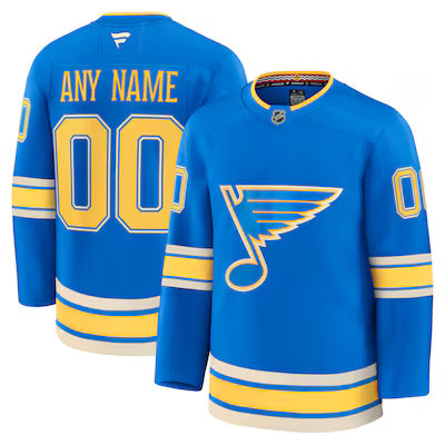St Louis Blues Custom Stitched Game Jersey