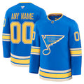 St Louis Blues Custom Stitched Game Jersey