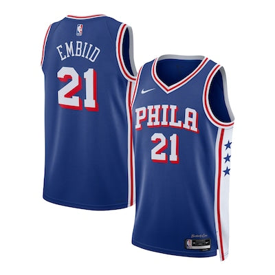 Philadelphia 76ers Joel Embiid Stitched Game Jersey