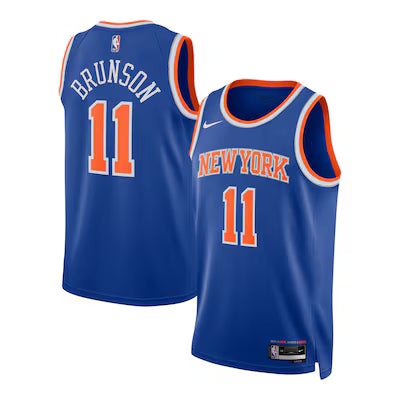 New York Knicks Jalen Brunson Stitched Game Jersey
