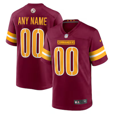 Washington Commanders Custom Stitched Game Jersey