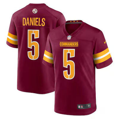 Washington Commanders Jayden Daniels Stitched Game Jersey