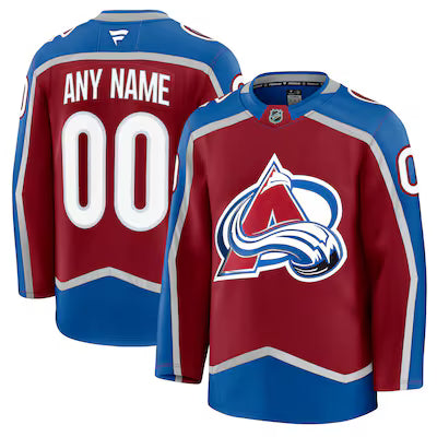 Colorado Avalanche Custom Stitched Game Jersey
