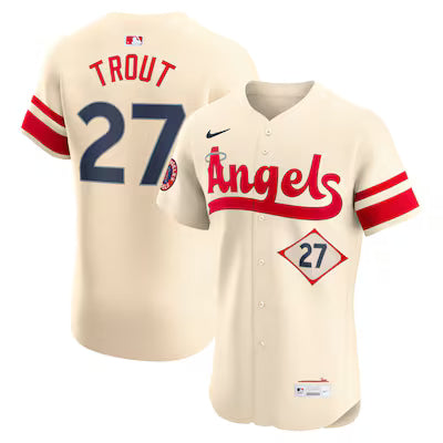 Los Angeles Angels Mike Trout Stitched Game Jersey