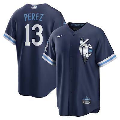 Kansas City Royals Salvador Perez Stitched Game Jersey