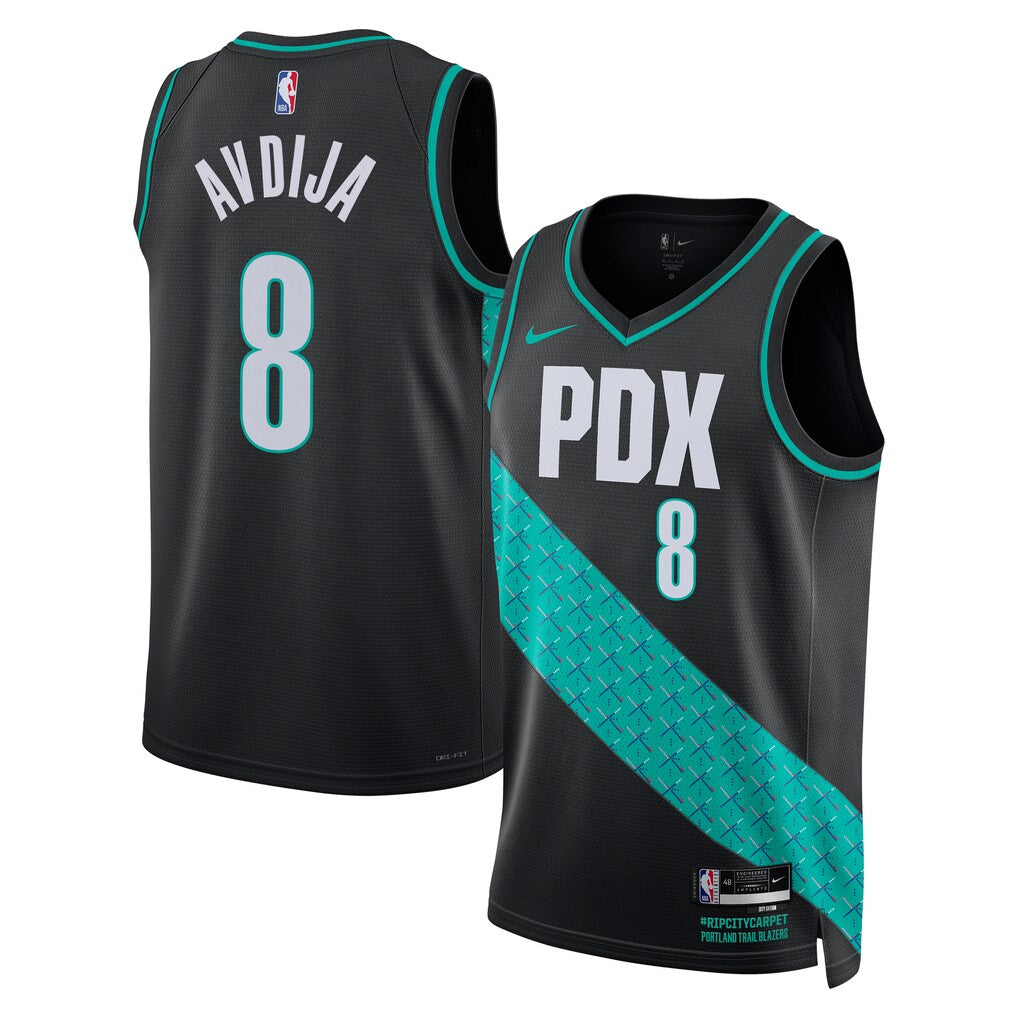 Portland Trail Blazers Deni Avdija Stitched Game Jersey