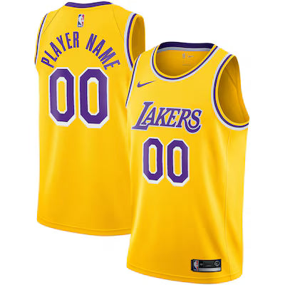 Los Angeles Lakers Custom Stitched Game Jersey